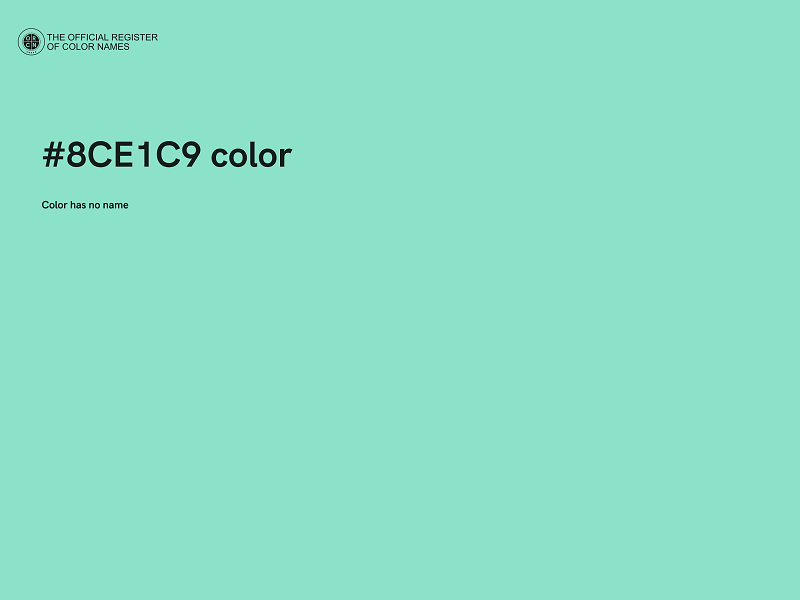 #8CE1C9 color image