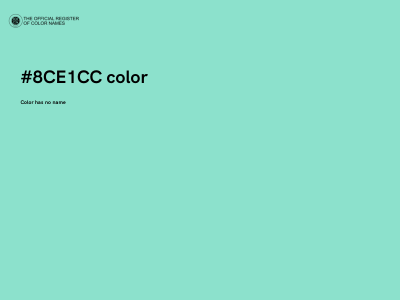 #8CE1CC color image