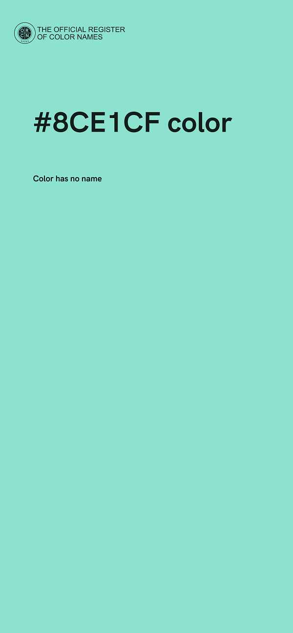 #8CE1CF color image