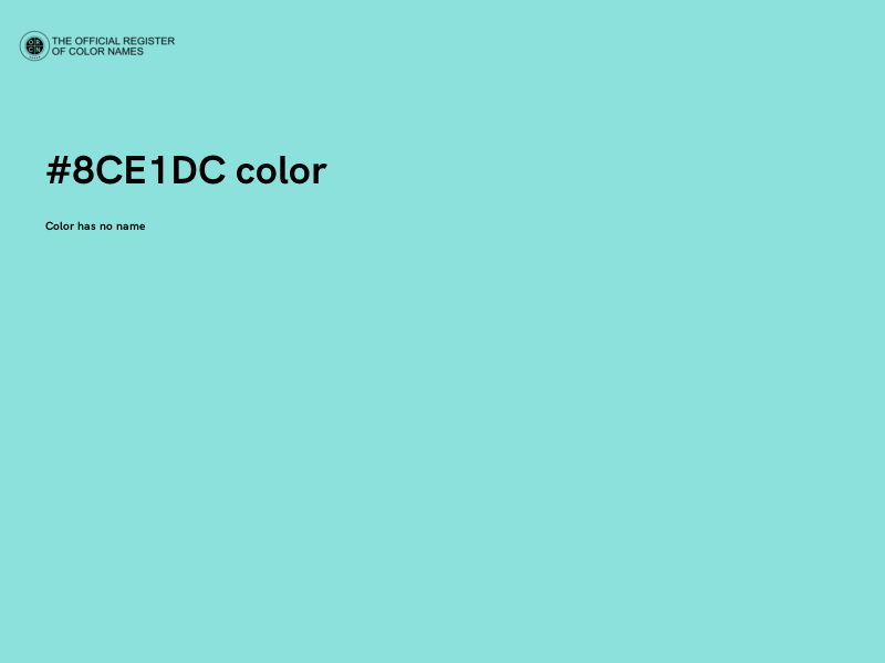 #8CE1DC color image