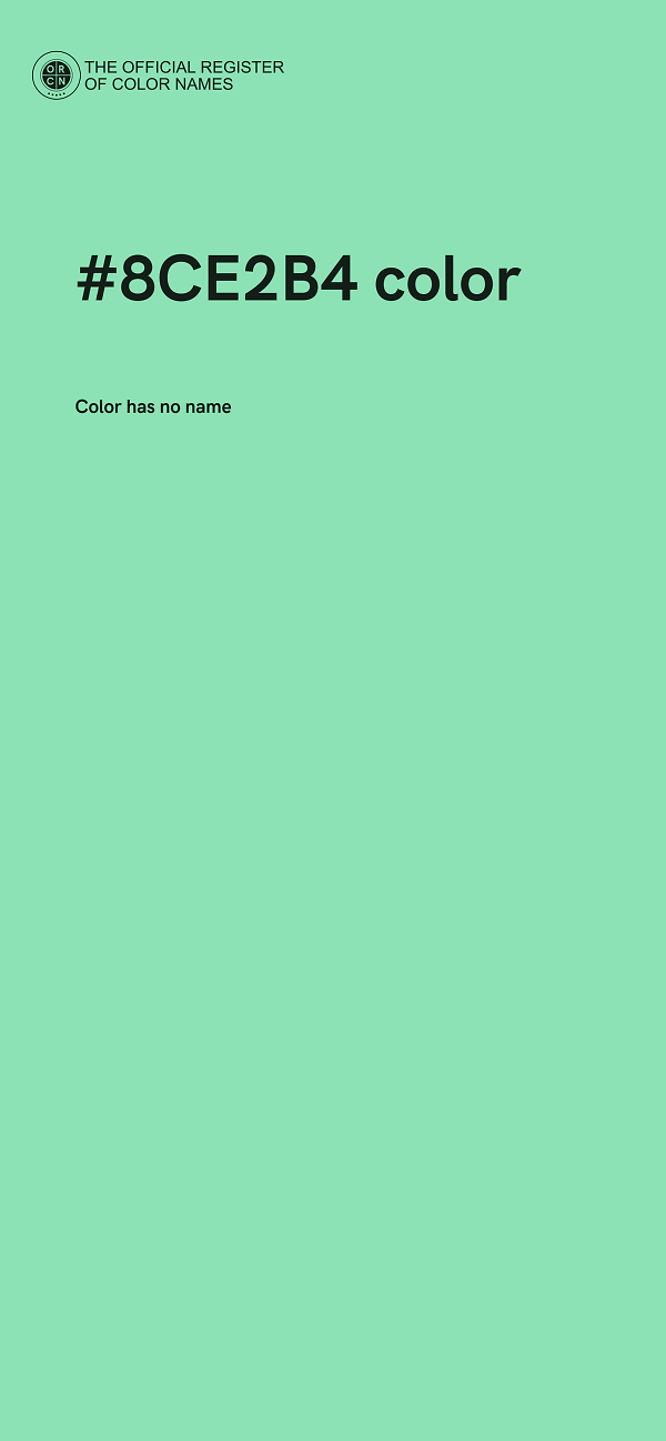 #8CE2B4 color image