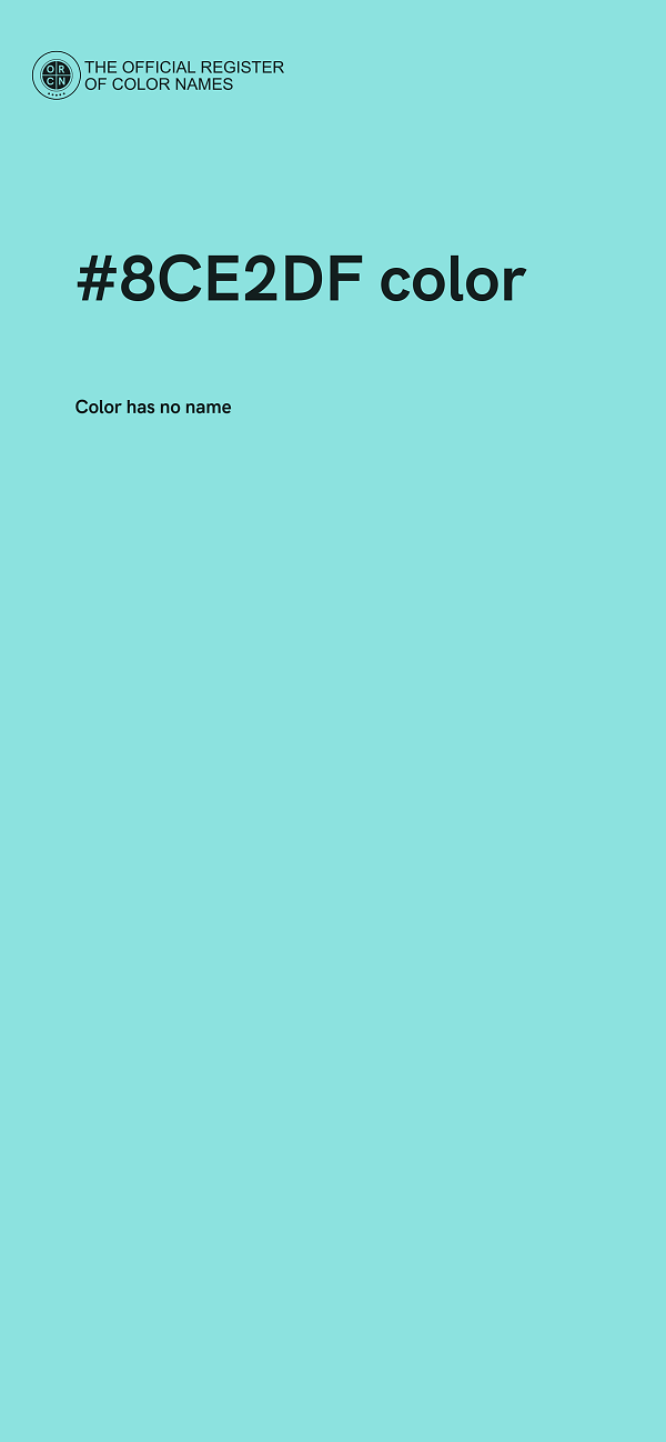 #8CE2DF color image
