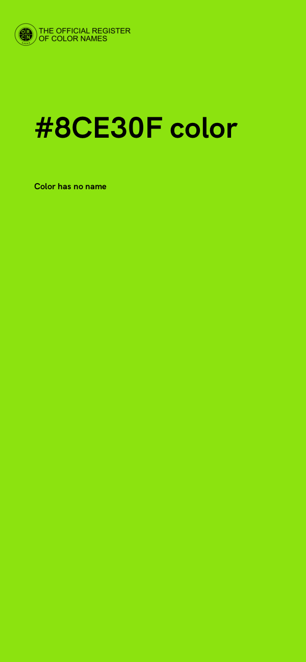#8CE30F color image