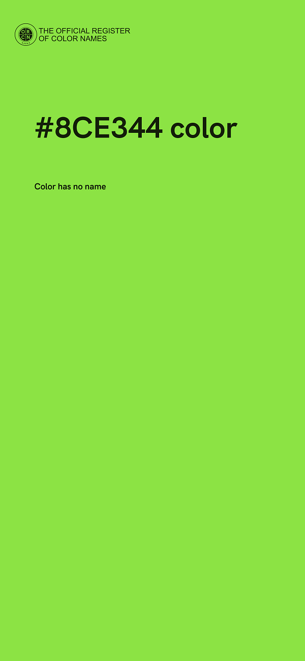 #8CE344 color image
