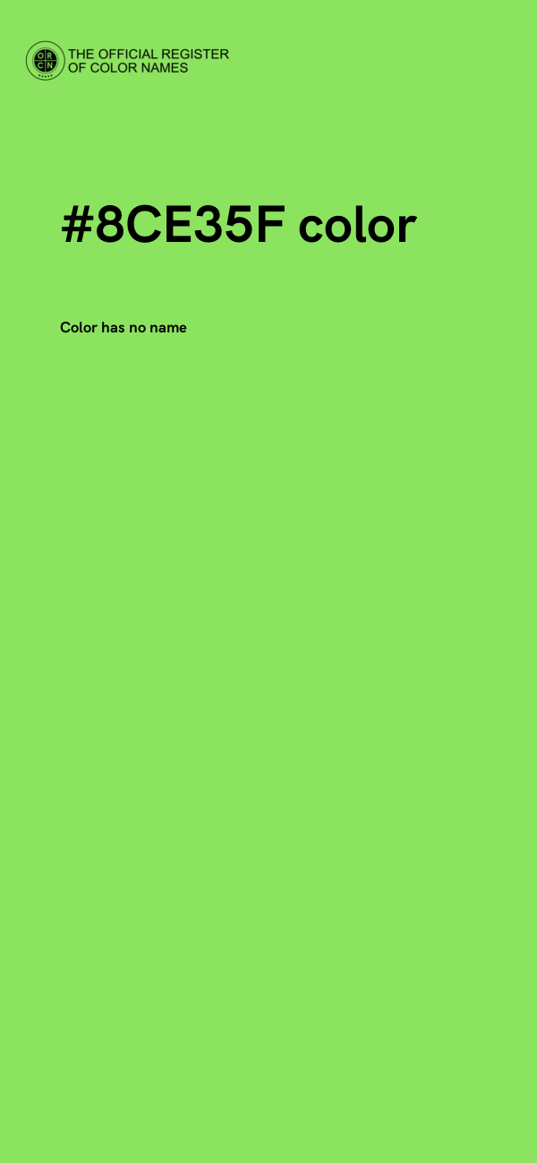 #8CE35F color image