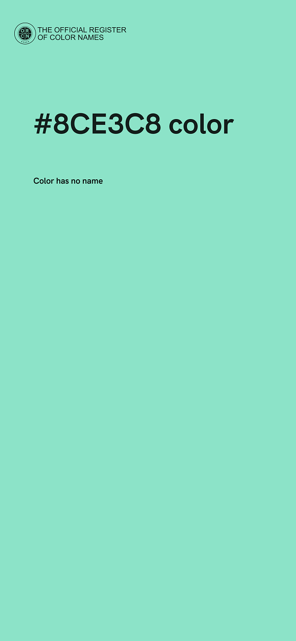 #8CE3C8 color image