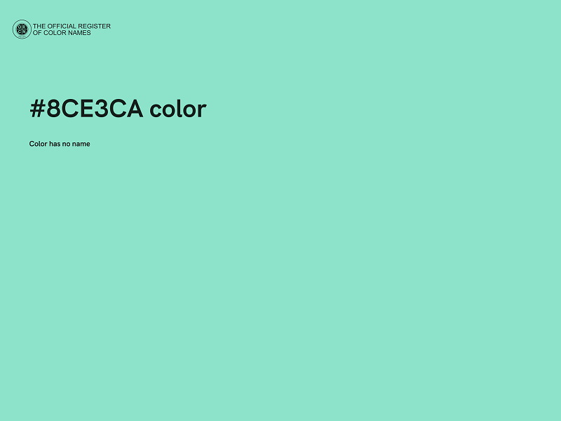 #8CE3CA color image