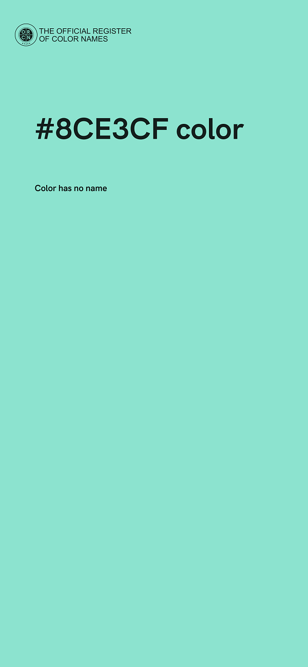 #8CE3CF color image