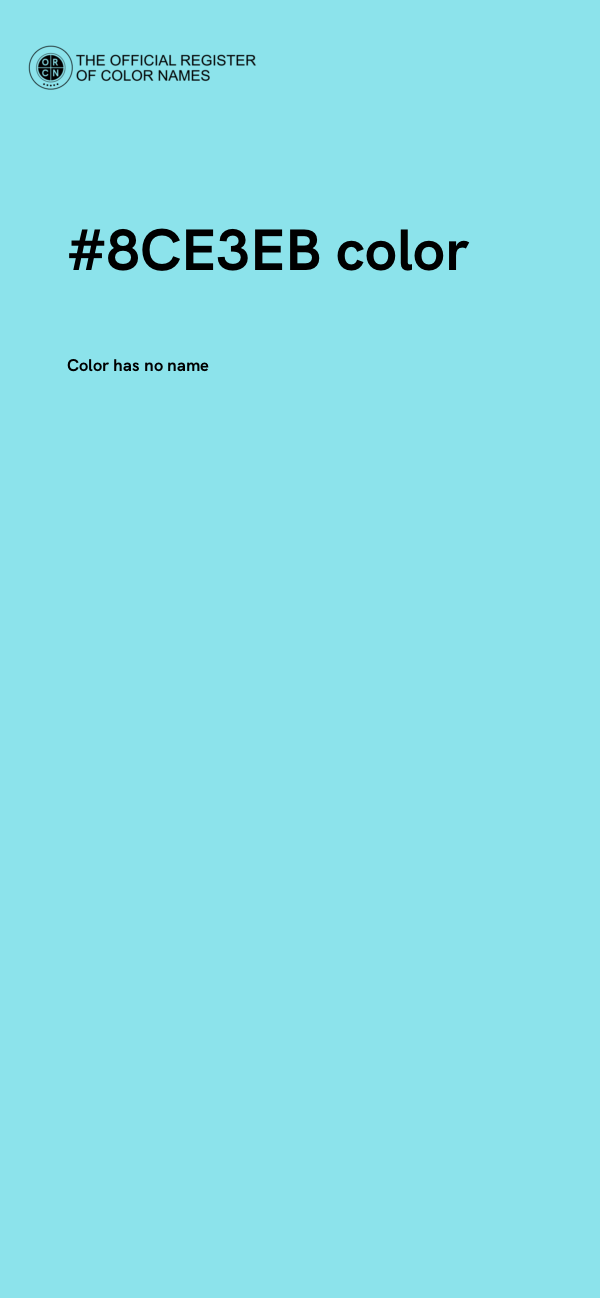 #8CE3EB color image