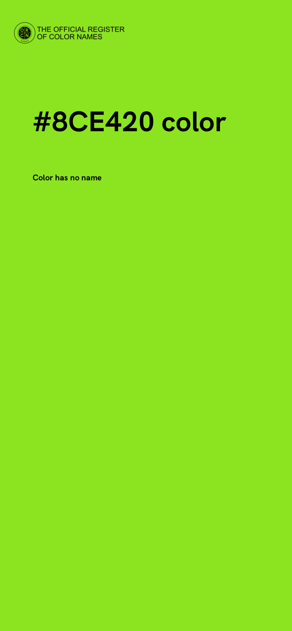 #8CE420 color image