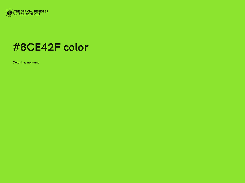 #8CE42F color image