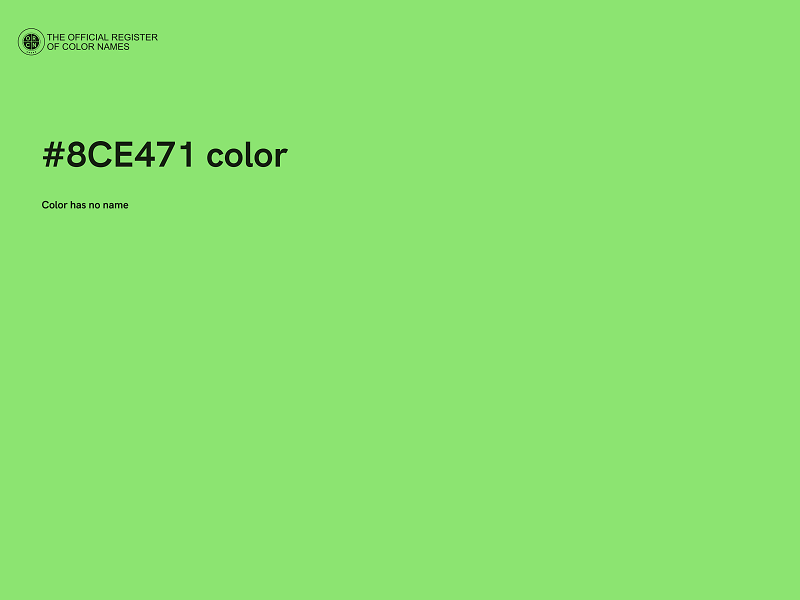 #8CE471 color image