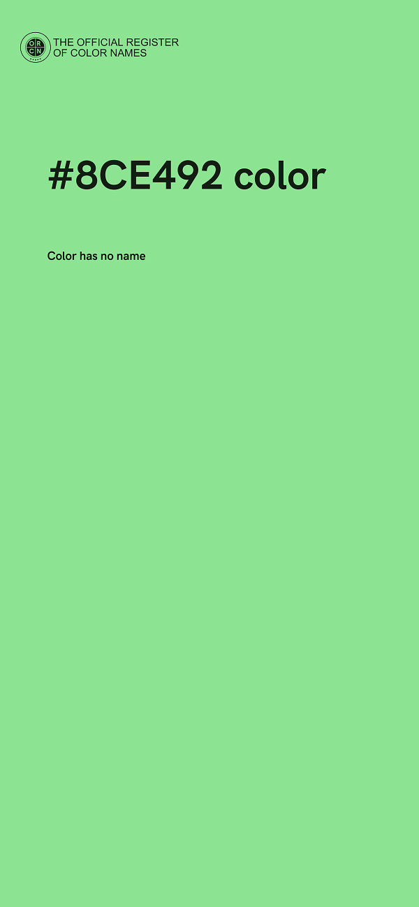 #8CE492 color image