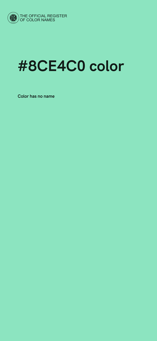 #8CE4C0 color image