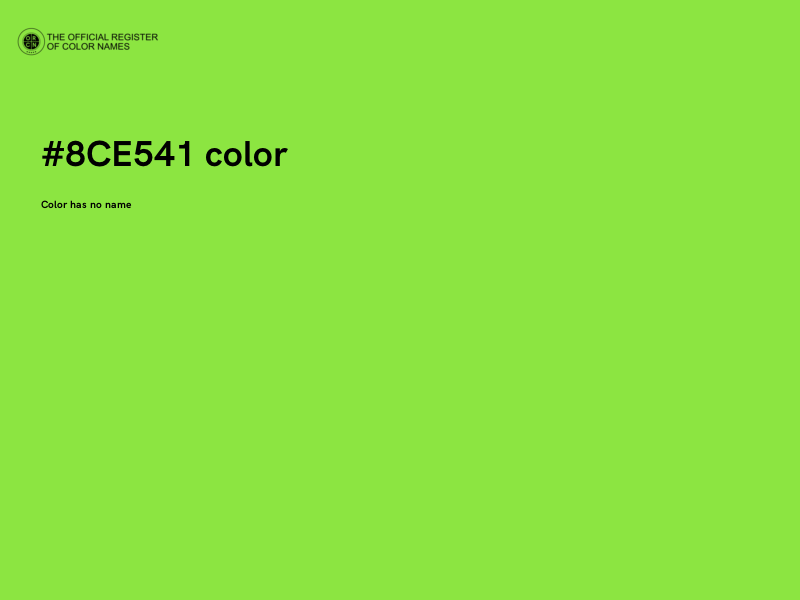 #8CE541 color image