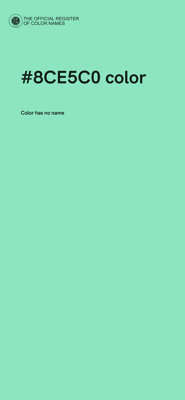 #8CE5C0 color image