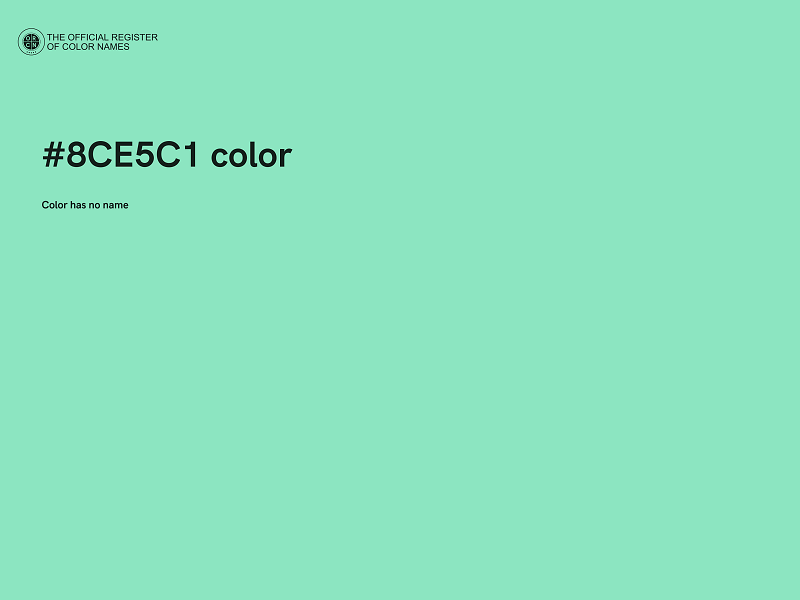 #8CE5C1 color image