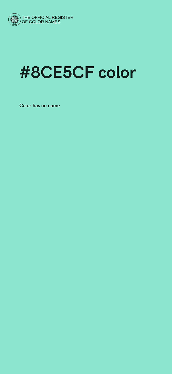#8CE5CF color image