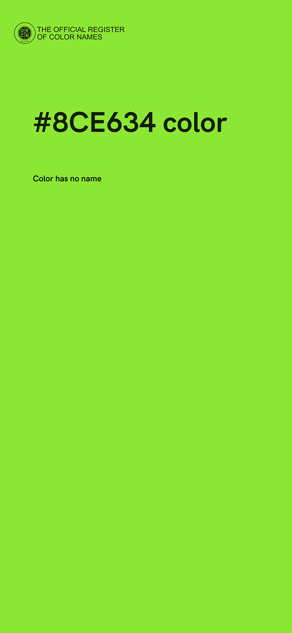 #8CE634 color image