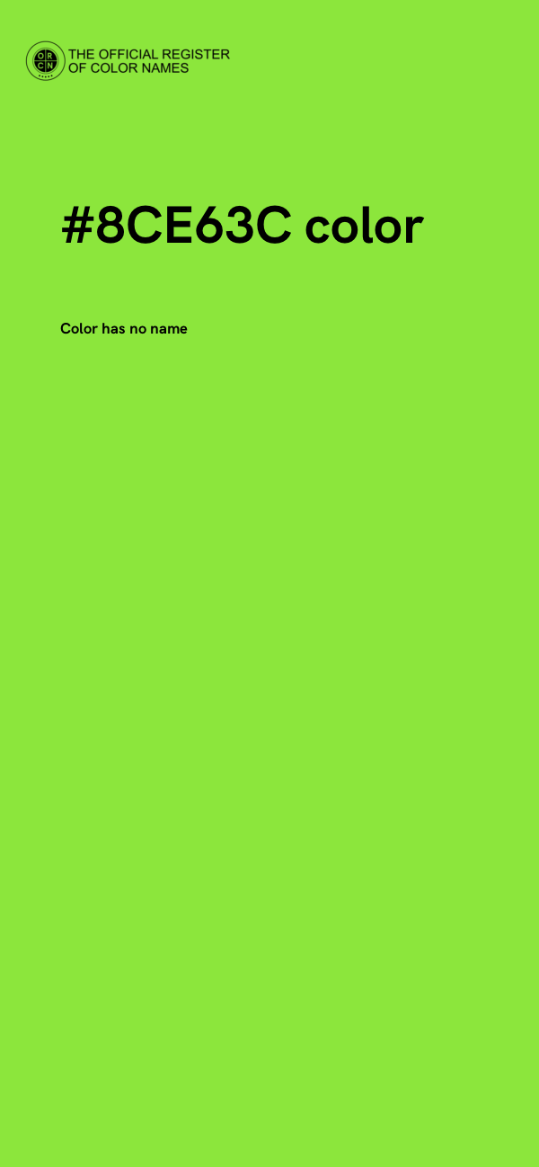 #8CE63C color image