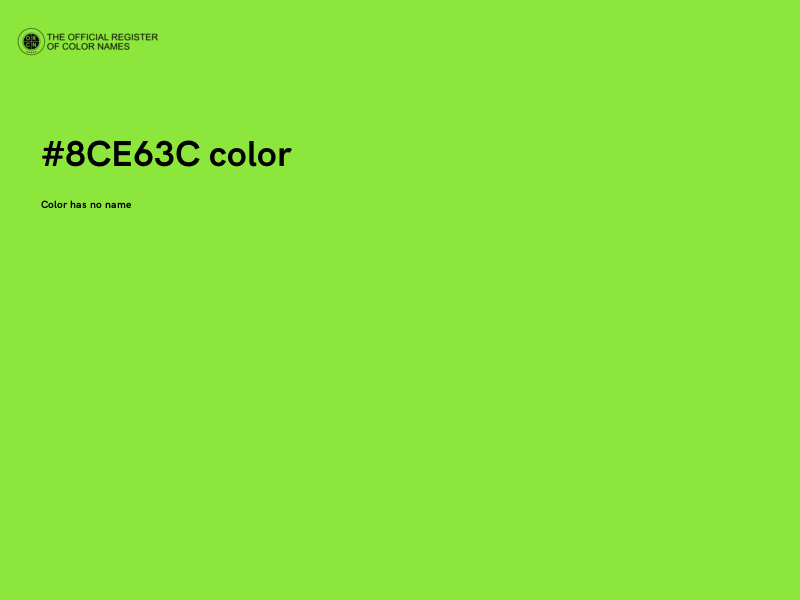 #8CE63C color image