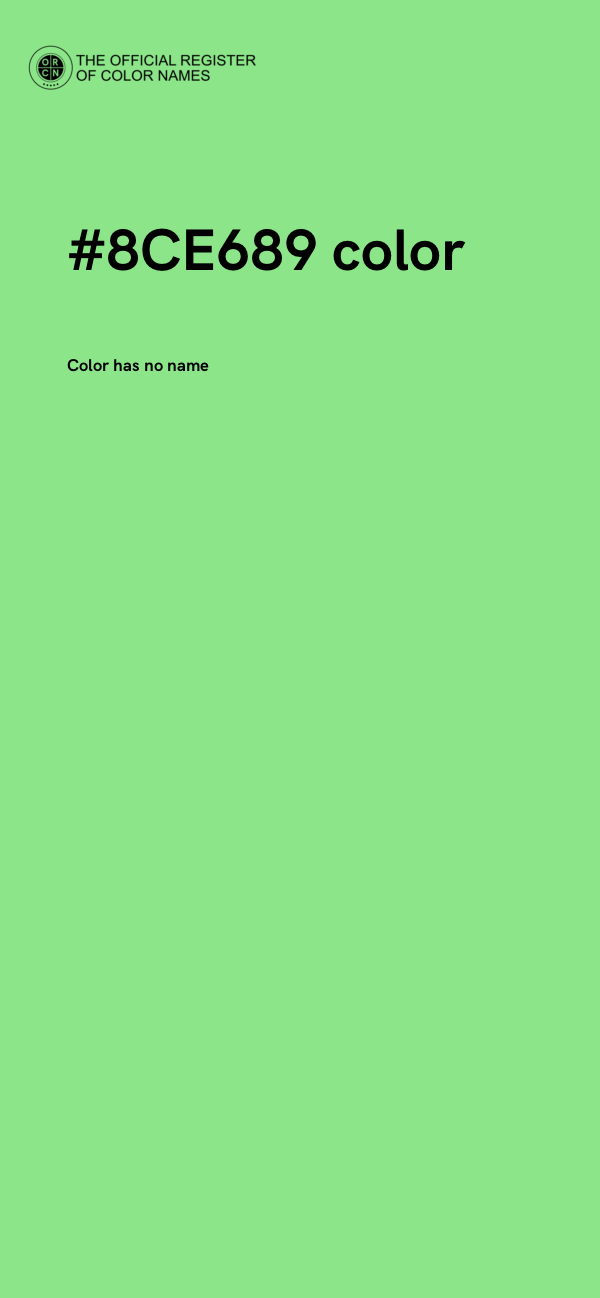 #8CE689 color image