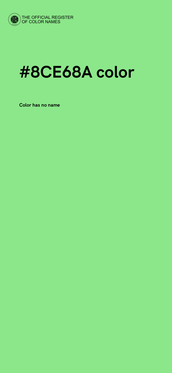 #8CE68A color image