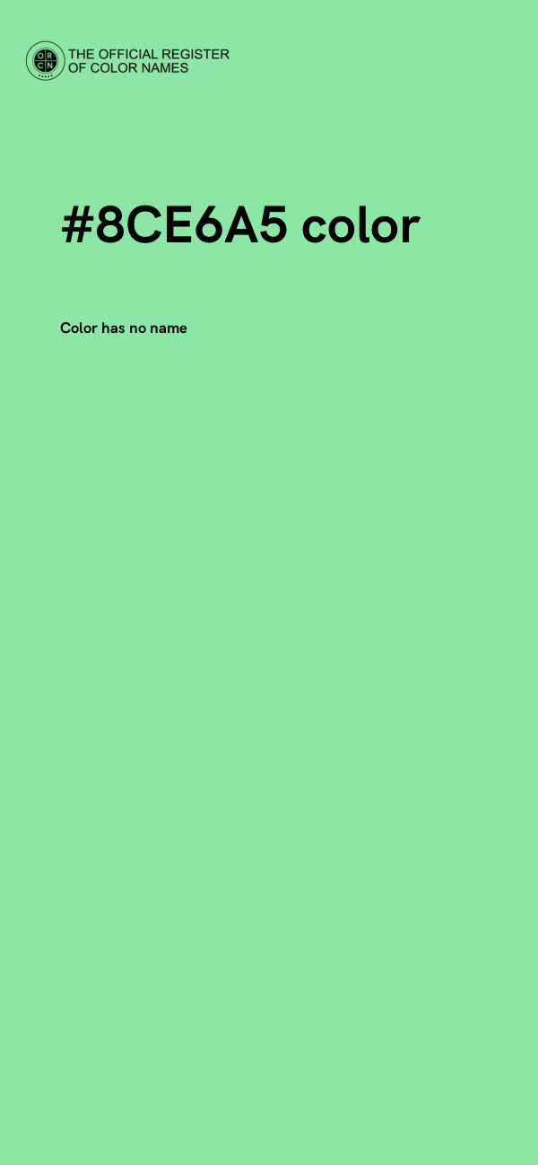 #8CE6A5 color image
