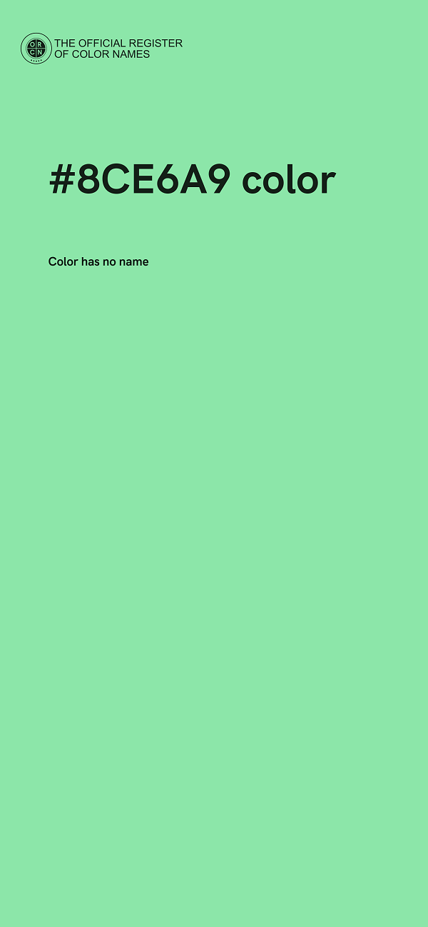 #8CE6A9 color image