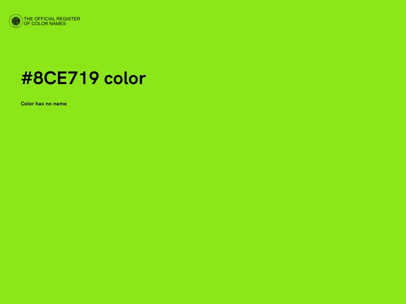 #8CE719 color image