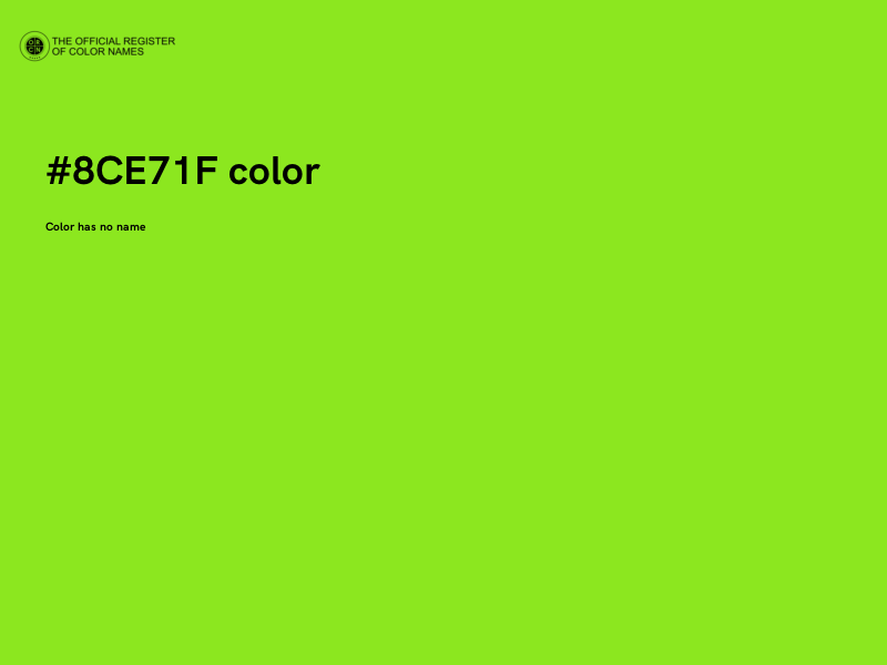 #8CE71F color image