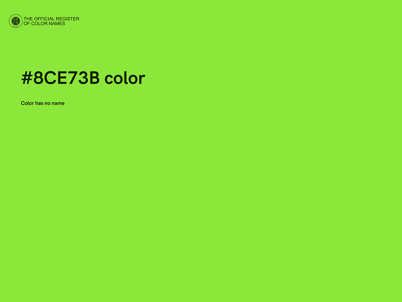 #8CE73B color image