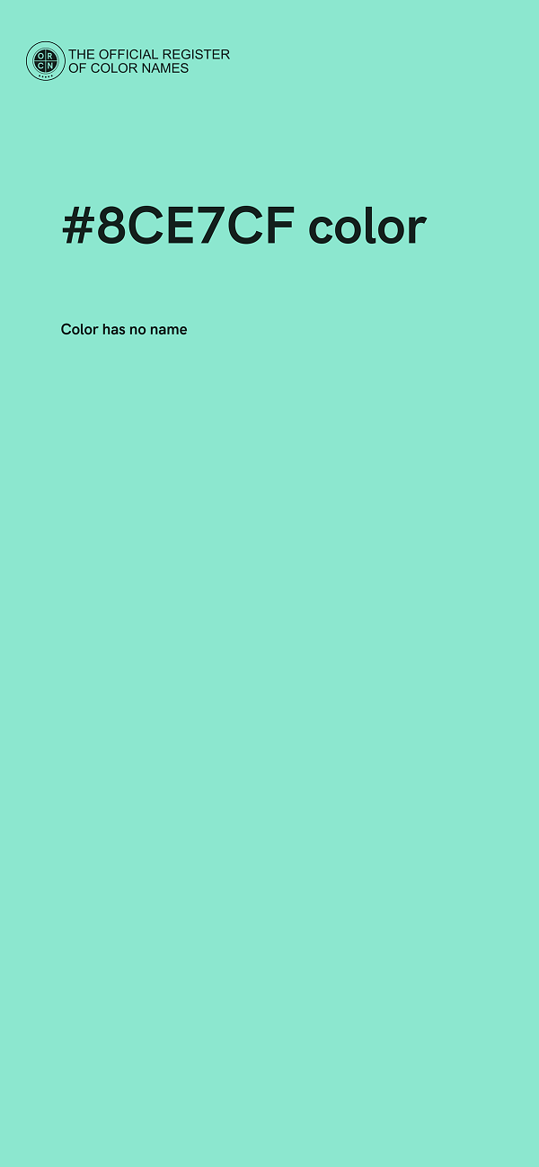 #8CE7CF color image