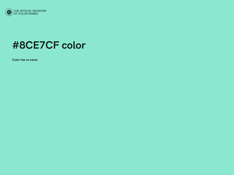 #8CE7CF color image