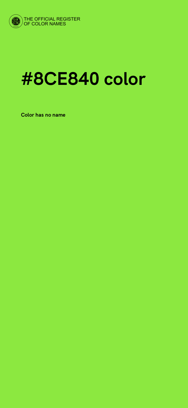 #8CE840 color image