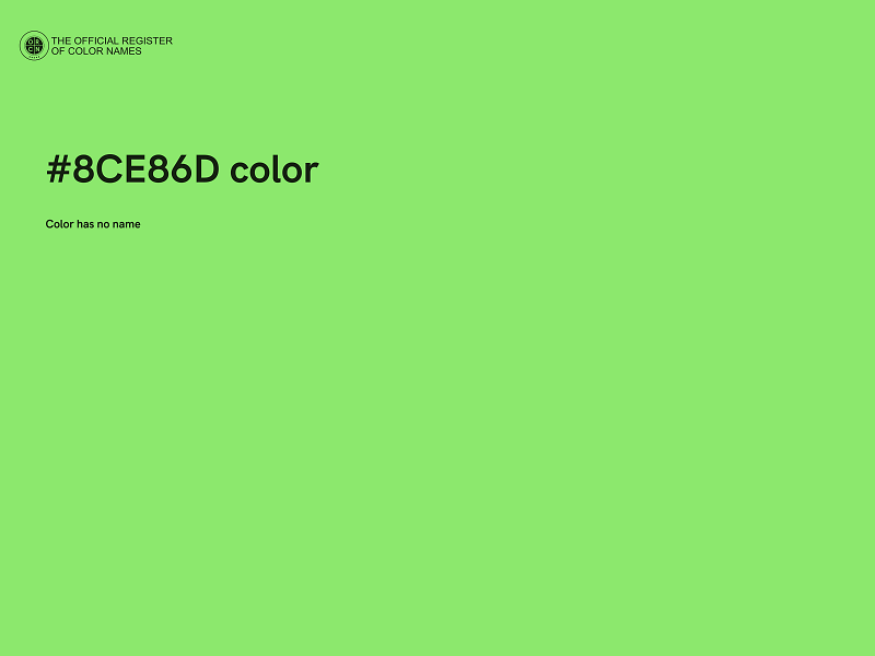#8CE86D color image
