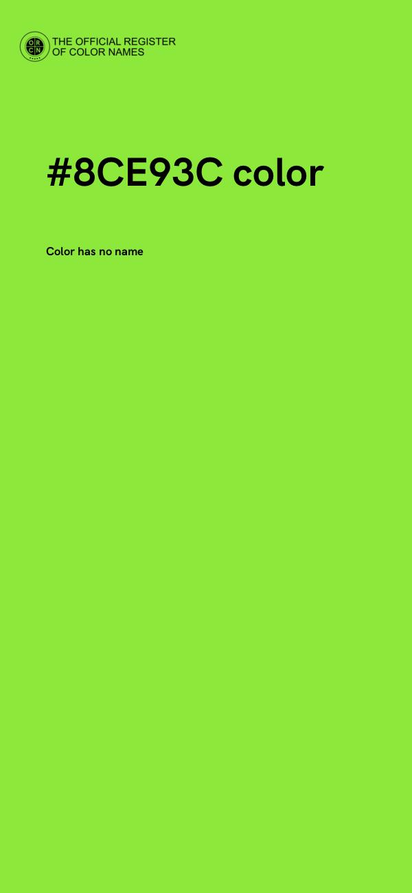 #8CE93C color image