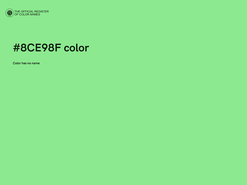 #8CE98F color image