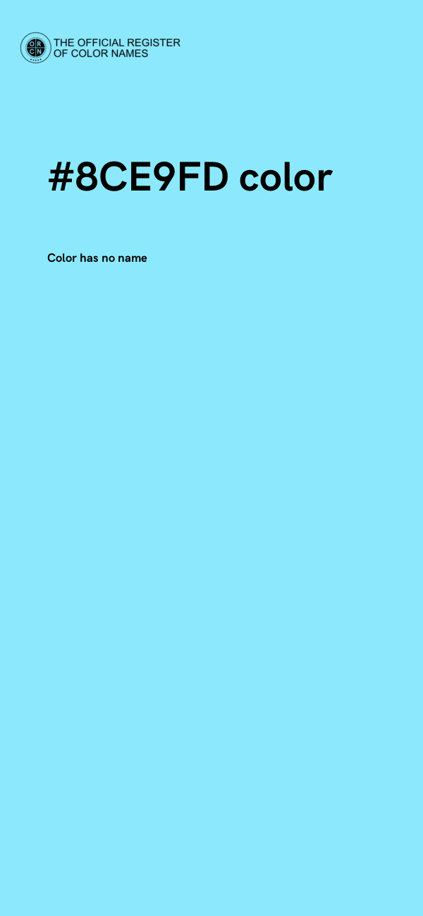 #8CE9FD color image