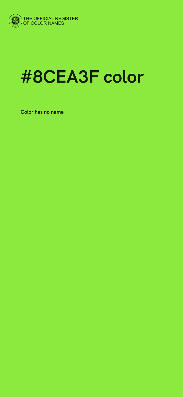 #8CEA3F color image