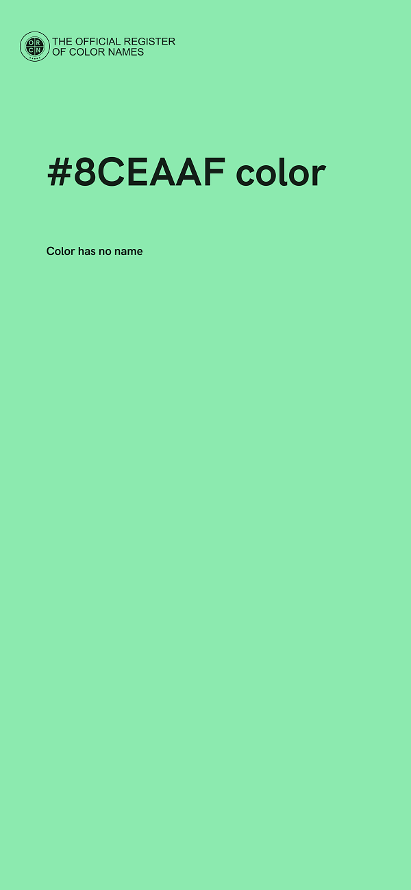 #8CEAAF color image