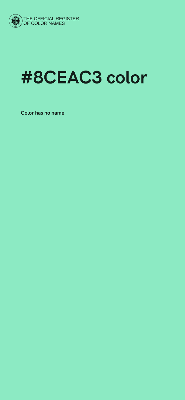 #8CEAC3 color image