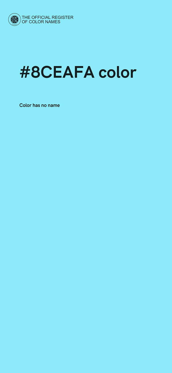 #8CEAFA color image