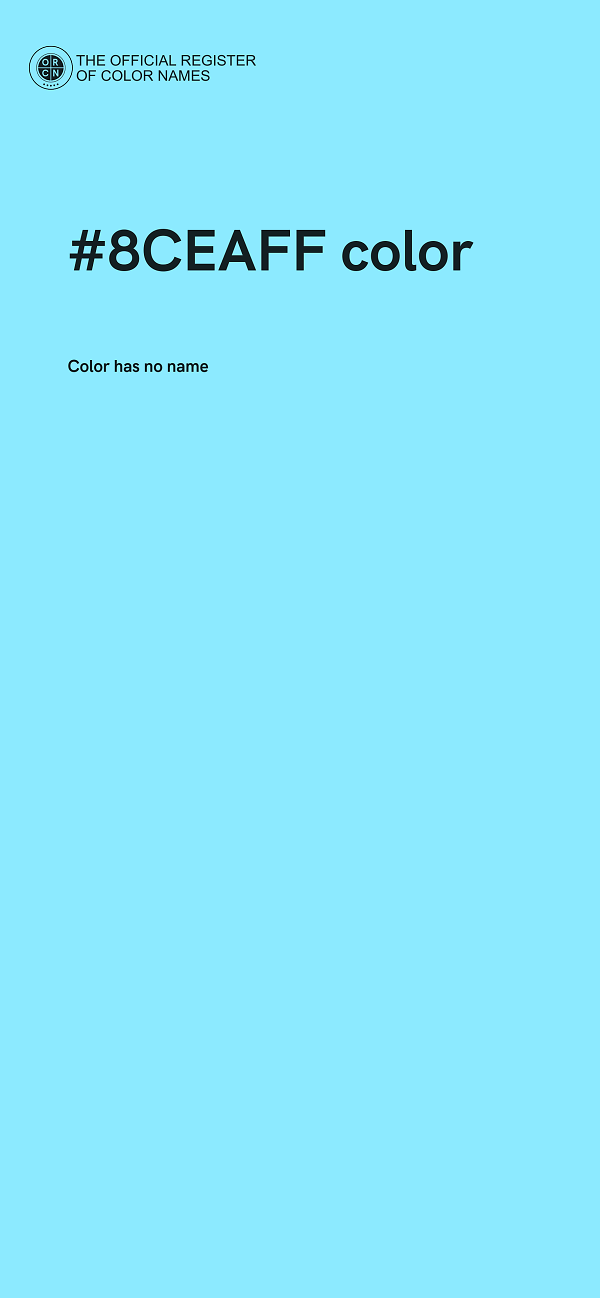 #8CEAFF color image