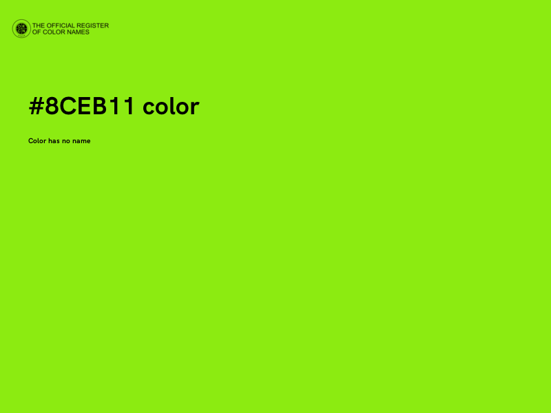 #8CEB11 color image