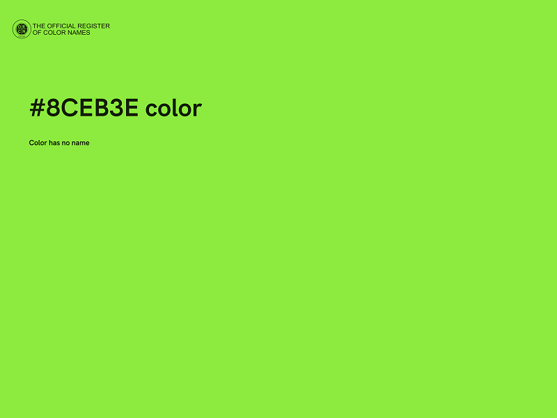 #8CEB3E color image