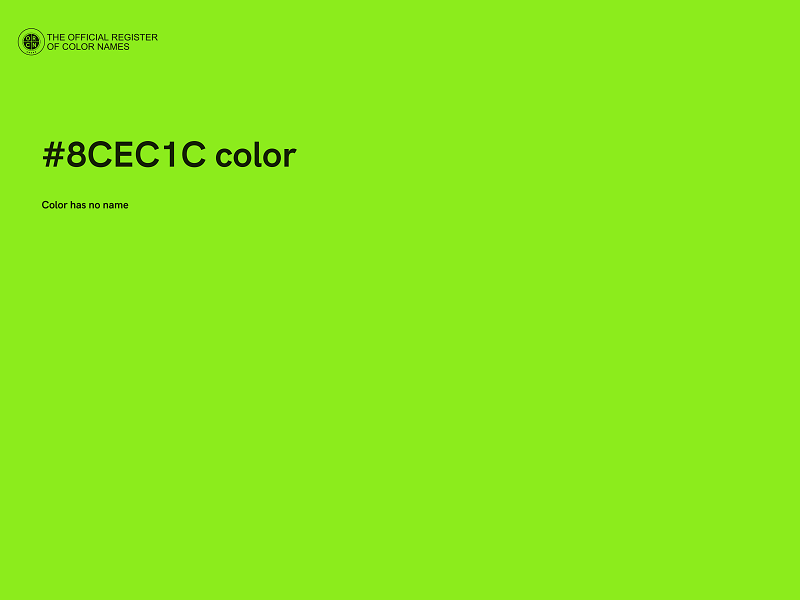 #8CEC1C color image