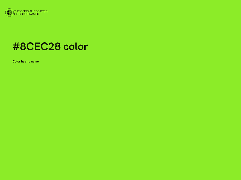 #8CEC28 color image