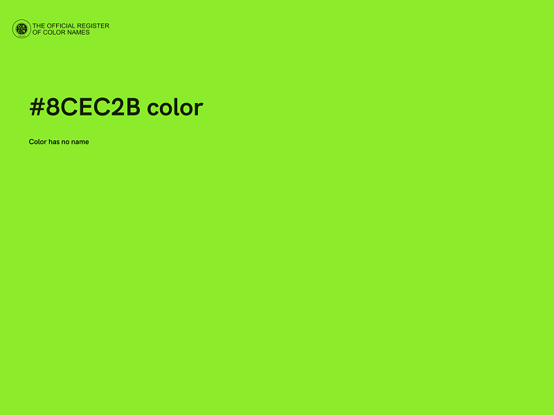 #8CEC2B color image