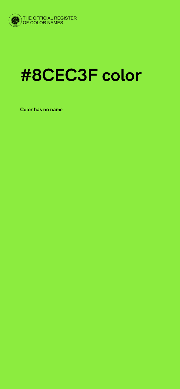 #8CEC3F color image